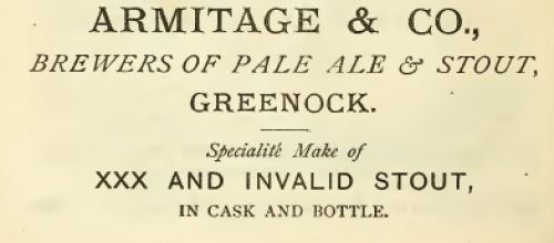 Advertisement for Armitage and Co