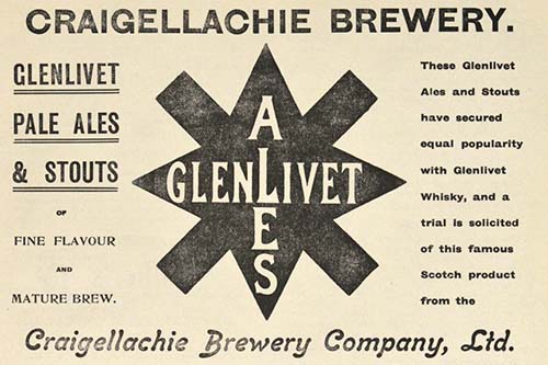 Advertisement for The Craigellachie Brewery