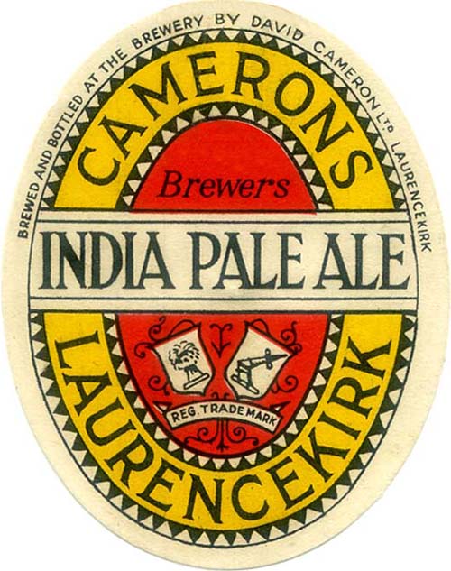 Label for David Cameron Ltd's India Pale Ale
