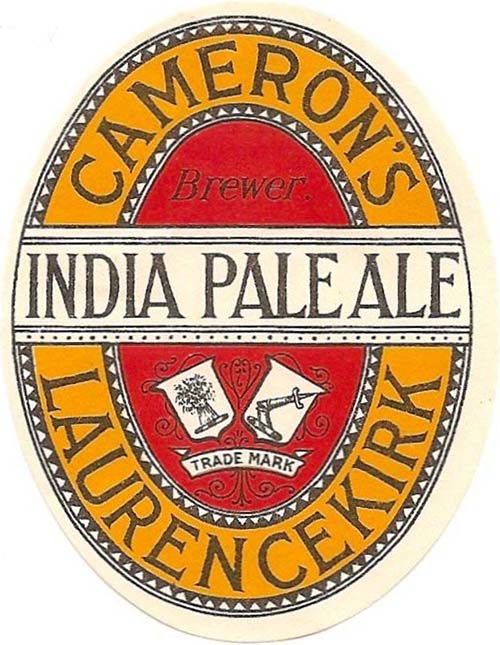Label for David Cameron's India Pale Ale