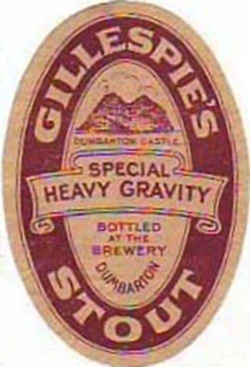 Label for Gillespie, Sons & Co's Special Heavy Gravity Stout