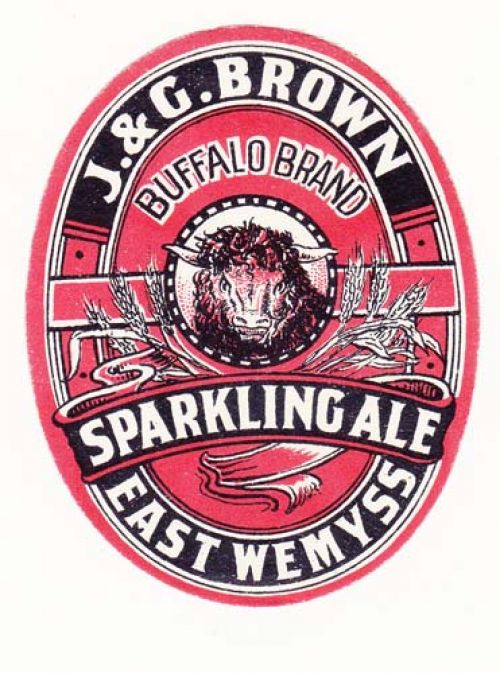 Label for J. & G. Brown's Buffalo Brand Sparkling Ale