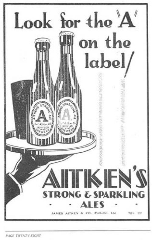 Advertisement for James Aitken & Co (Falkirk) Ltd