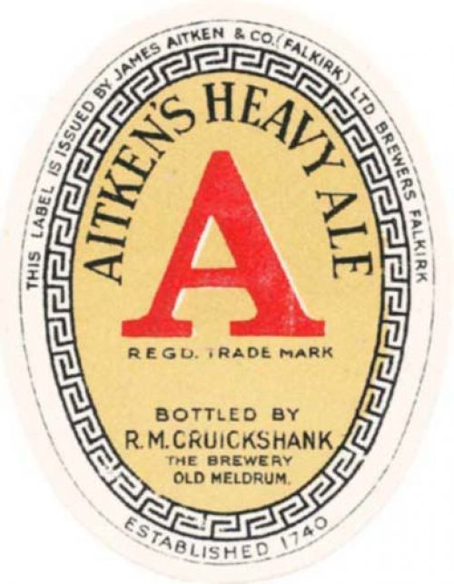 Label for James Aitken & Co (Falkirk) Ltd's Heavy Ale