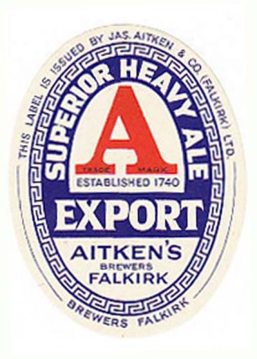 Label for James Aitken & Co (Falkirk) Ltd's Export