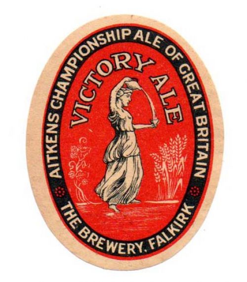 Label for James Aitken & Co (Falkirk) Ltd's Victory Ale