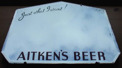 Mirror advertising James Aitken & Co (Falkirk) Ltd's Ales
