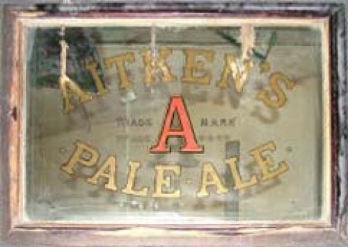 Mirror advertising James Aitken & Co (Falkirk) Ltd's Pale Ale