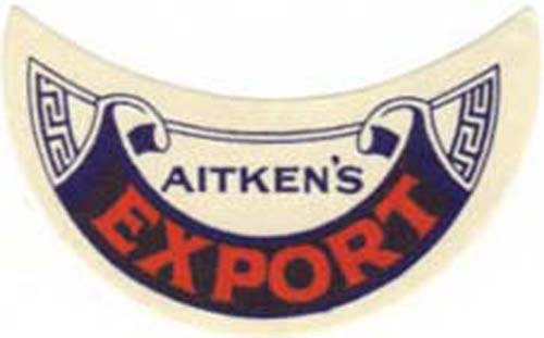 Neck label for James Aitken & Co (Falkirk) Ltd's Export