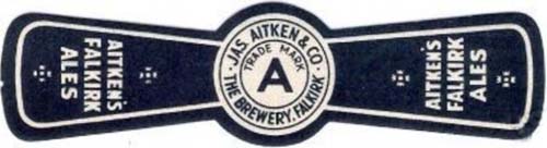 Stopper label for James Aitken & Co (Falkirk) Ltd's bottles