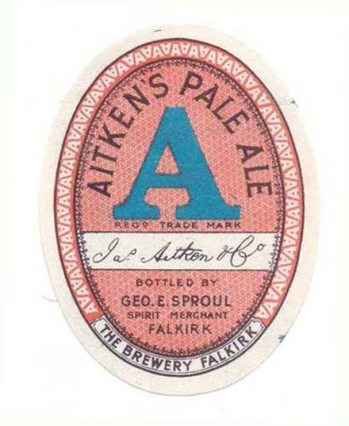 Label for James Aitken & Co's Pale Ale