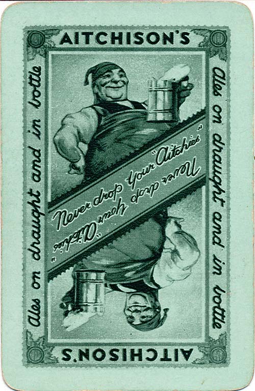 Playing card promoting John Aitchison & Co Ltd's Ales