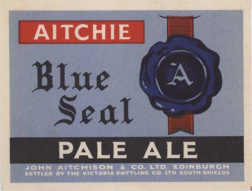 Label for John Aitchison & Co Ltd's Blue Seal Pale Ale
