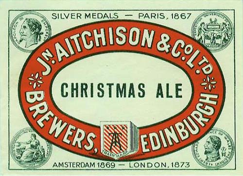 Label for John Aitchison & Co Ltd's Christmas Ale
