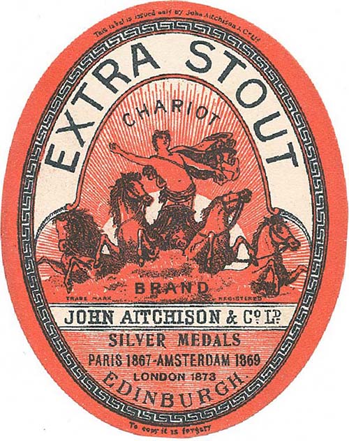 Label for John Aitchison & Co Ltd's Extra Stout