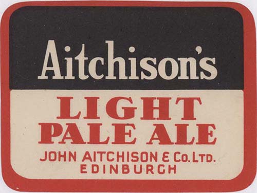Label for John Aitchison & Co Ltd's Light Pale Ale
