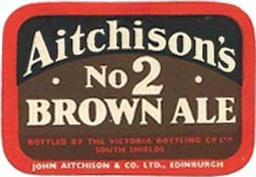 Label for John Aitchison & Co Ltd's No 2 Brown Ale