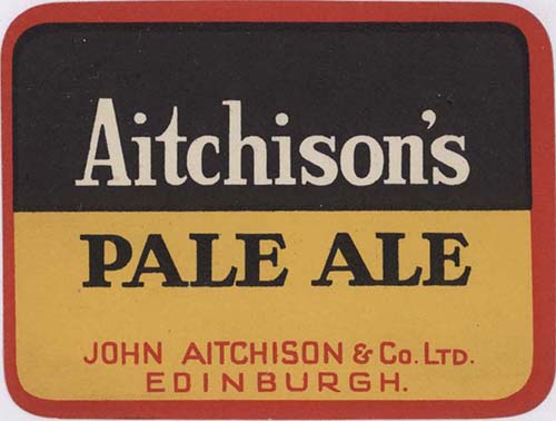 Label for John Aitchison & Co Ltd's Pale Ale