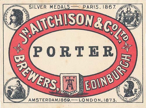 Label for John Aitchison & Co Ltd's Porter