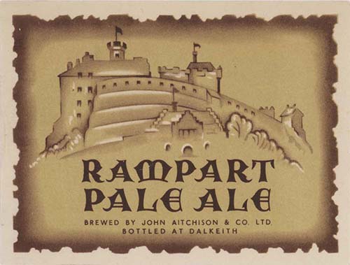 Label for John Aitchison & Co Ltd's Rampart Pale Ale