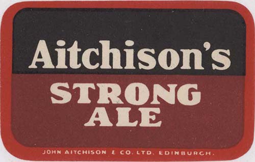 Label for John Aitchison & Co Ltd's Strong Ale