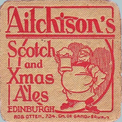 Beermat for John Aitchison & Co Ltd's Scotch and Xmas Ales
