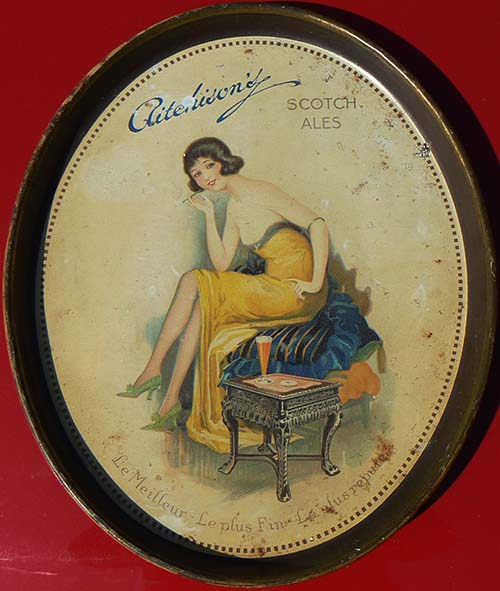 Tray promoting John Aitchison & Co Ltd's Scotch Ales