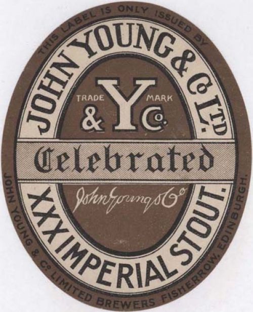 Label for John Young & Co Ltd's XXX Imperial Stout