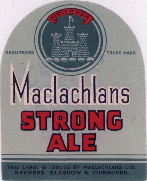 Label  for Maclachlans Ltd's Strong Ale