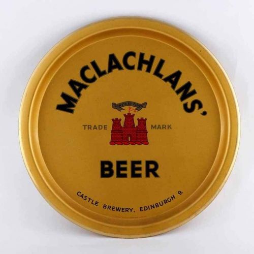 Tray promoting Maclachlans Ltd's beer