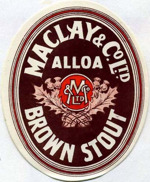 Label for Maclay & Co Ltd's Brown Stout