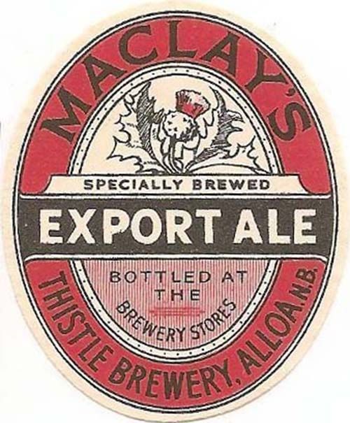 Label for Maclay & Co Ltd's Export Ale