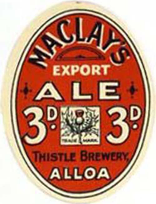 Label for Maclay & Co Ltd's Export Ale