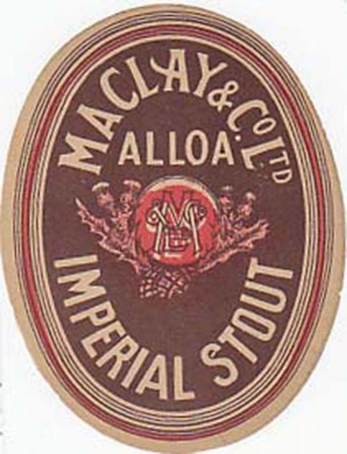 Label for Maclay & Co Ltd's Imperial Stout