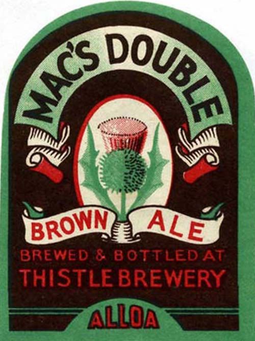 Label for Maclay & Co Ltd's Mac's Double Brown Ale