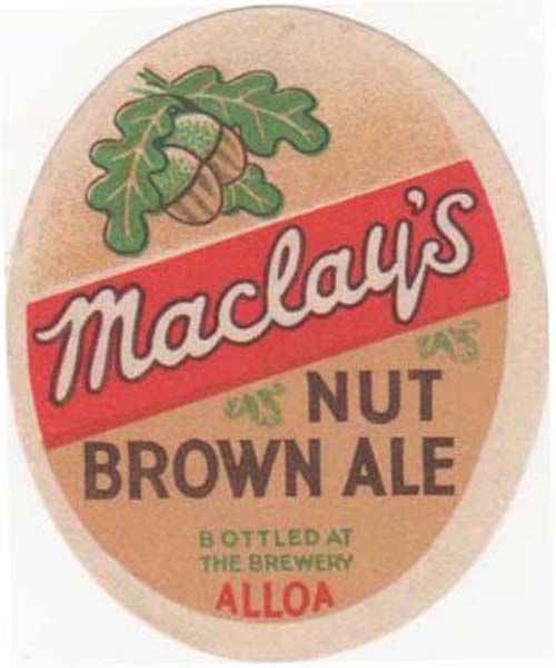 Label for Maclay & Co Ltd's Nut Brown Ale
