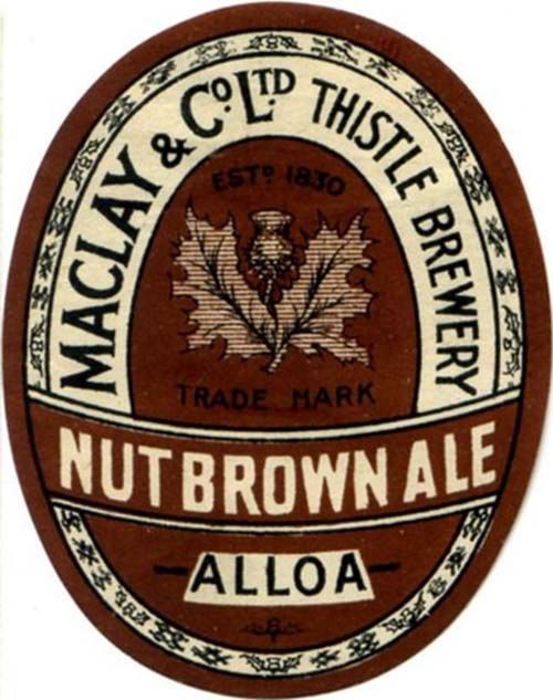 Label for Maclay & Co Ltd's Nut Brown Ale