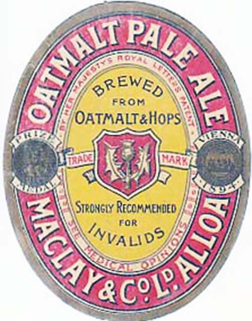 Label for Maclay & Co Ltd's Oatmalt Pale Ale