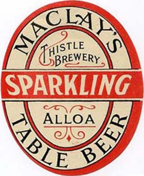Label for Maclay & Co Ltd's Sparkling Table Beer