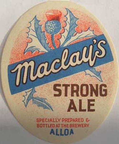 Label for Maclay & Co Ltd's Strong Ale