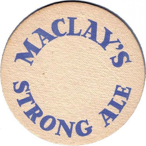 Beermat promoting Maclay's Strong Ale