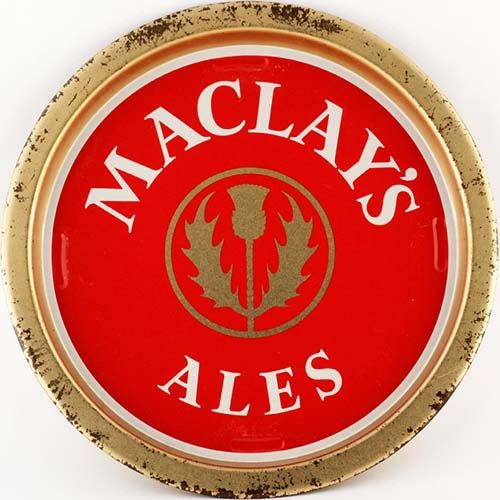 Tray promoting Maclay's Ales