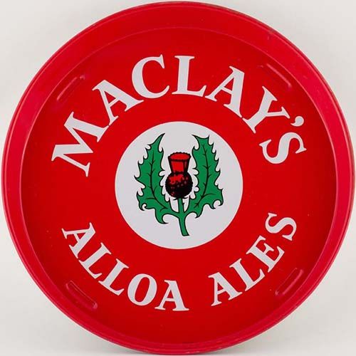 Tray promoting Maclay's Alloa Ales