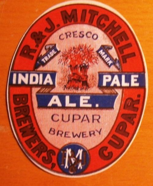 Label for R. and J. Mitchell