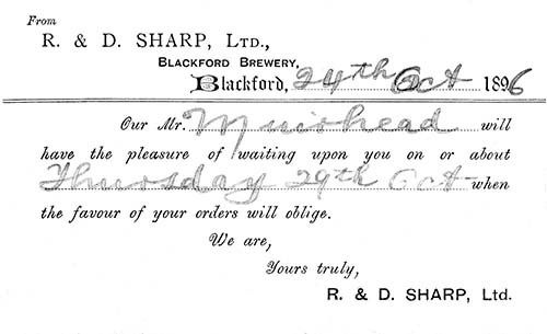 Postcard for R. & D. Sharp Ltd