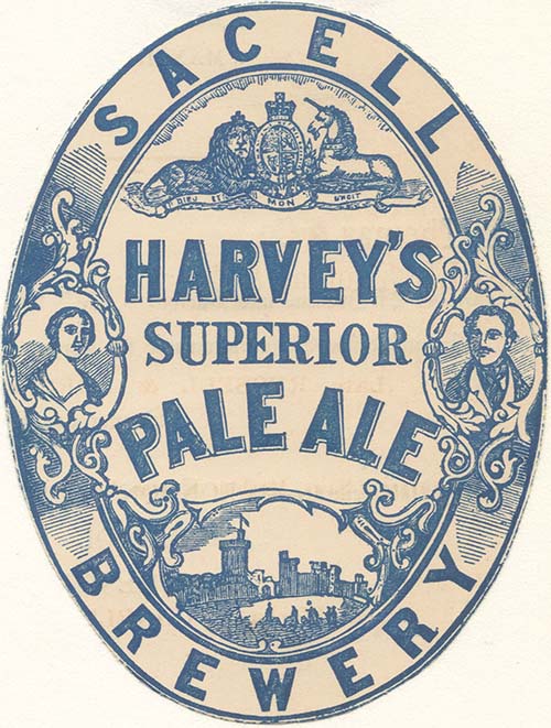 Label for Harvey's Superior Pale Ale