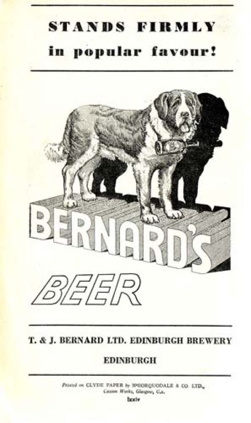 Advertisement for Thomas and James Bernard Ltd