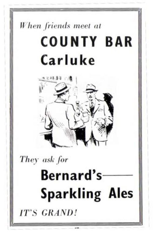 Advertisement for Thomas and James Bernard Ltd's Sparkling Ales