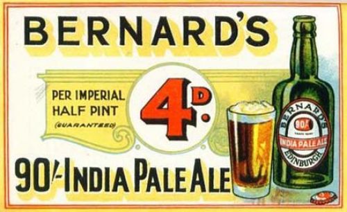 Advertisement for Thomas and James Bernard Ltd's 90/- India Pale Ale