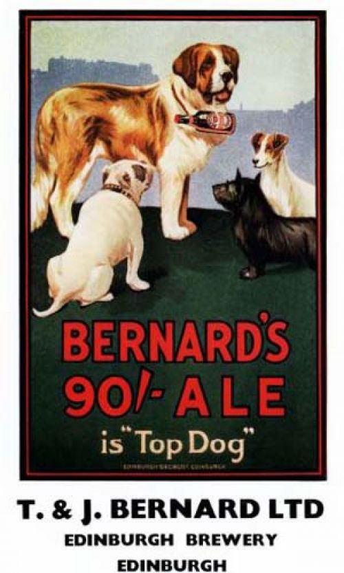Advertisement for Thomas and James Bernard Ltd's 90/- Ale